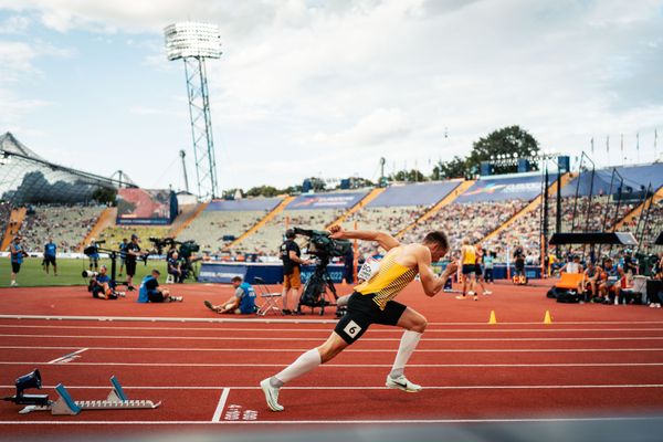 Marvin Schlegel (GER) am 15.08.2022 bei den Leichtathletik-Europameisterschaften in Muenchen