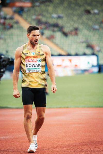 Tim Nowak (GER) am 15.08.2022 bei den Leichtathletik-Europameisterschaften in Muenchen