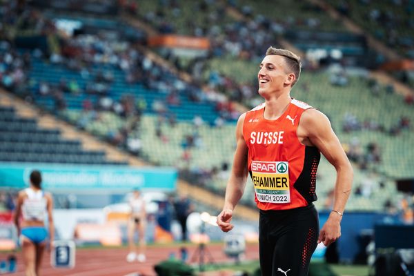 Simon Ehammer (SUI) am 15.08.2022 bei den Leichtathletik-Europameisterschaften in Muenchen