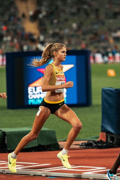 Konstanze Klosterhalfen (GER) ueber 10000m am 15.08.2022 bei den Leichtathletik-Europameisterschaften in Muenchen