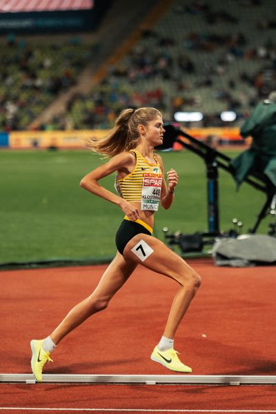 Konstanze Klosterhalfen (GER) ueber 10000m am 15.08.2022 bei den Leichtathletik-Europameisterschaften in Muenchen