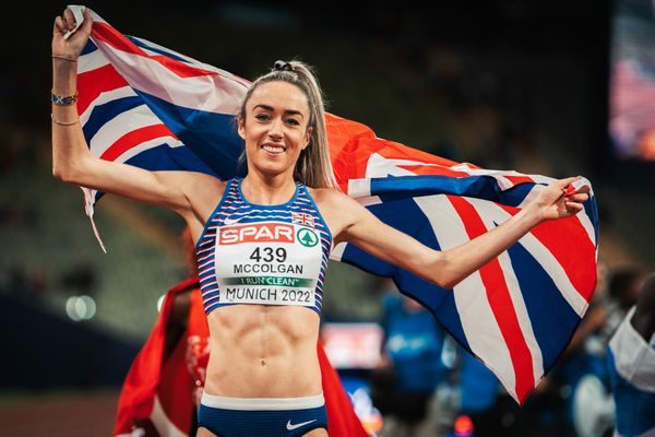 Eilish Mccolgan (GBR) am 15.08.2022 bei den Leichtathletik-Europameisterschaften in Muenchen