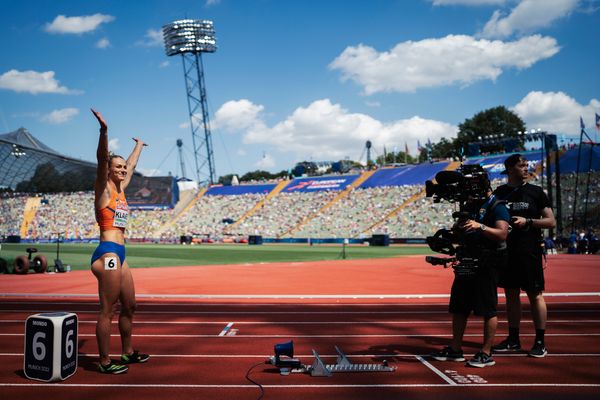 Lieke Klaver (NED) im 400m Halbfinale am 16.08.2022 bei den Leichtathletik-Europameisterschaften in Muenchen