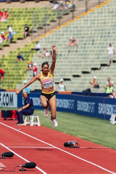 Jessie Maduka (GER) am 17.08.2022 bei den Leichtathletik-Europameisterschaften in Muenchen