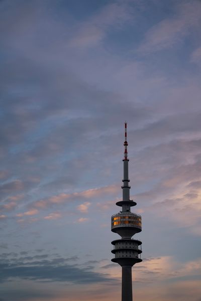 Der Olympiaturm am 17.08.2022 bei den Leichtathletik-Europameisterschaften in Muenchen