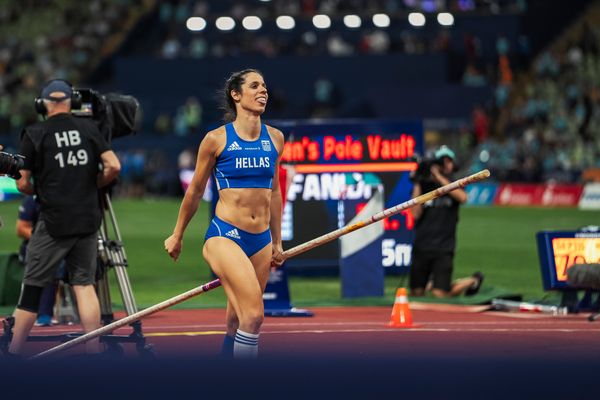 Aikaterini Stefanidi (GRE) am 17.08.2022 bei den Leichtathletik-Europameisterschaften in Muenchen