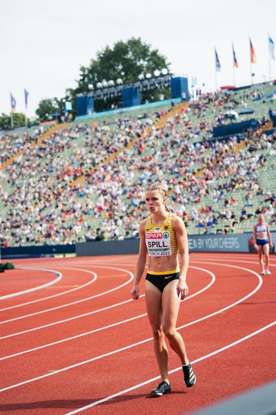 Tanja Spill (GER) am 18.08.2022 bei den Leichtathletik-Europameisterschaften in Muenchen