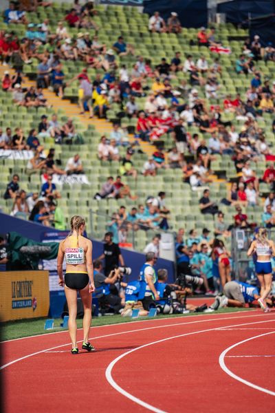 Tanja Spill (GER) am 18.08.2022 bei den Leichtathletik-Europameisterschaften in Muenchen