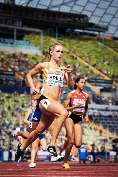 Tanja Spill (GER) im 800m Vorlauf  im Speerwurf am 18.08.2022 bei den Leichtathletik-Europameisterschaften in Muenchen