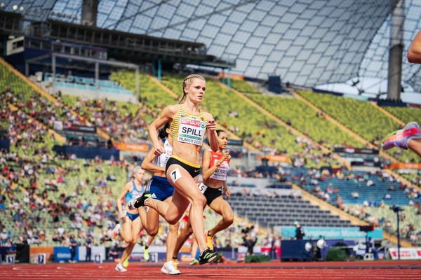 Tanja Spill (GER) am 18.08.2022 bei den Leichtathletik-Europameisterschaften in Muenchen