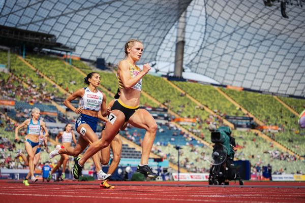 Tanja Spill (GER) am 18.08.2022 bei den Leichtathletik-Europameisterschaften in Muenchen