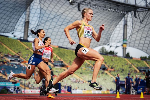 Tanja Spill (GER) am 18.08.2022 bei den Leichtathletik-Europameisterschaften in Muenchen