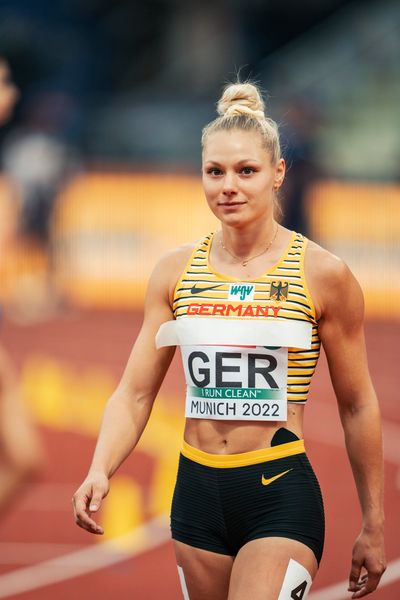 Lisa Mayer (GER) am 19.08.2022 bei den Leichtathletik-Europameisterschaften in Muenchen