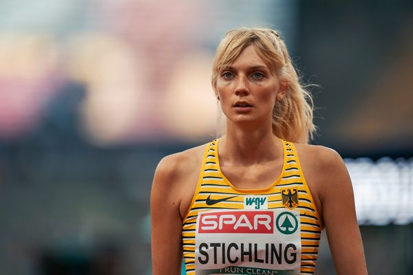 Bianca Stichling (GER) im Hochsprung am 19.08.2022 bei den Leichtathletik-Europameisterschaften in Muenchen