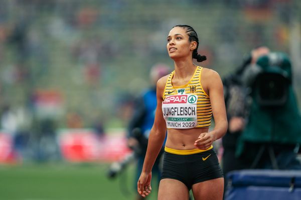 Marie-Laurence Jungfleisch (GER) am 19.08.2022 bei den Leichtathletik-Europameisterschaften in Muenchen