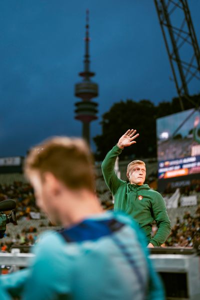 Mykolas Alekna (LTU) im Finale Diskus am 19.08.2022 bei den Leichtathletik-Europameisterschaften in Muenchen