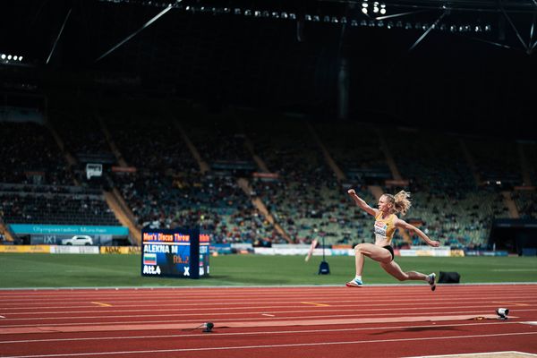 Neele Eckhardt-Noack (GER) im Dreisprung Finale am 19.08.2022 bei den Leichtathletik-Europameisterschaften in Muenchen