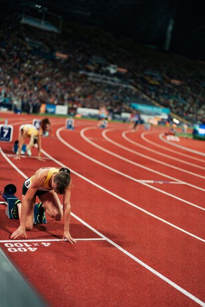 Carolina Krafzik (GER) im Dreisprung Finale am 19.08.2022 bei den Leichtathletik-Europameisterschaften in Muenchen