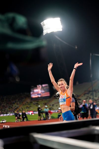 Femke Bol (NED) am 19.08.2022 bei den Leichtathletik-Europameisterschaften in Muenchen