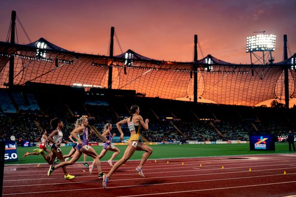 Christina Hering (GER) im 800m Finale am 20.08.2022 bei den Leichtathletik-Europameisterschaften in Muenchen