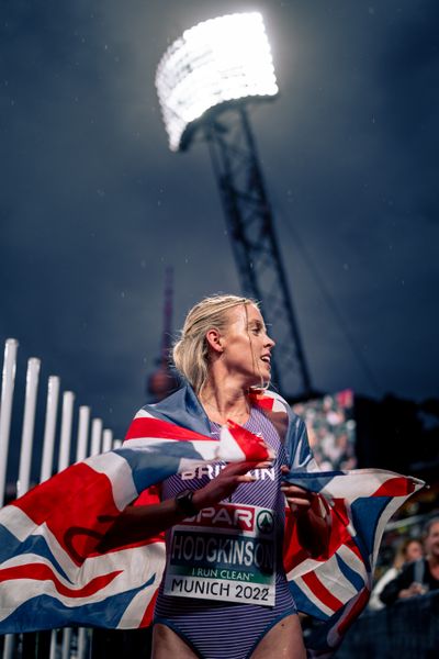 Keely Hodgkinson (GBR) am 20.08.2022 bei den Leichtathletik-Europameisterschaften in Muenchen