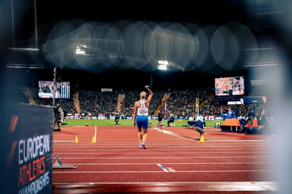 Barbora Spotakova (CZE) beim Speerwurf am 20.08.2022 bei den Leichtathletik-Europameisterschaften in Muenchen