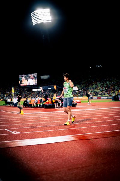 Martina Ratej (SLO) beim Sperrwerfen am 20.08.2022 bei den Leichtathletik-Europameisterschaften in Muenchen