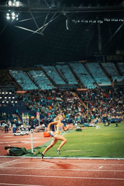 Luna Thiel (GER) mit der 4x400m Staffel im Finale am 20.08.2022 bei den Leichtathletik-Europameisterschaften in Muenchen