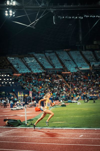 Luna Thiel (GER) mit der 4x400m Staffel im Finale am 20.08.2022 bei den Leichtathletik-Europameisterschaften in Muenchen