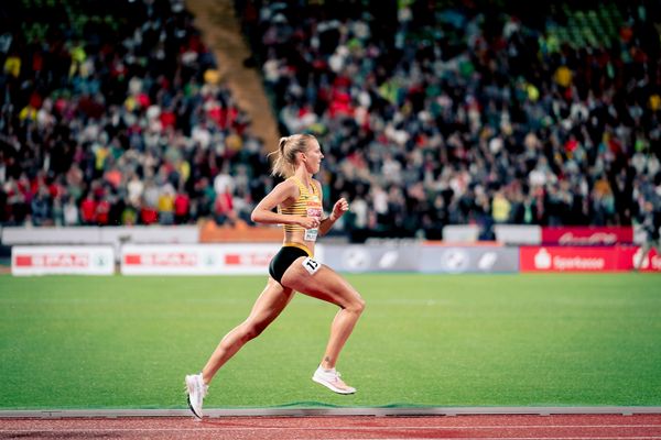 Lea Meyer (GER) im 3000m Hindernis Finale am 20.08.2022 bei den Leichtathletik-Europameisterschaften in Muenchen