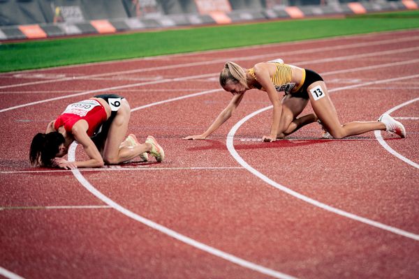 Lea Meyer (GER) im 3000m Hindernis Finale am 20.08.2022 bei den Leichtathletik-Europameisterschaften in Muenchen