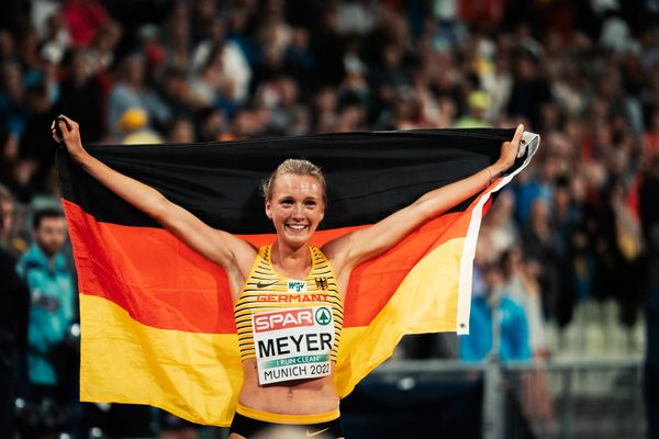 Lea Meyer (GER) am 20.08.2022 bei den Leichtathletik-Europameisterschaften in Muenchen