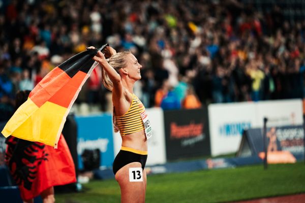 Lea Meyer (GER) am 20.08.2022 bei den Leichtathletik-Europameisterschaften in Muenchen