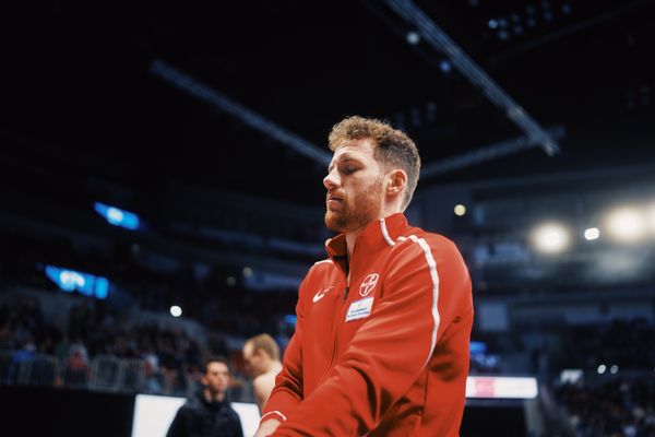 Torben Blech (GER) im Stabhochsprung am 29.01.2023 beim ISTAF Indoor im PSD Bank Dome in Duesseldorf