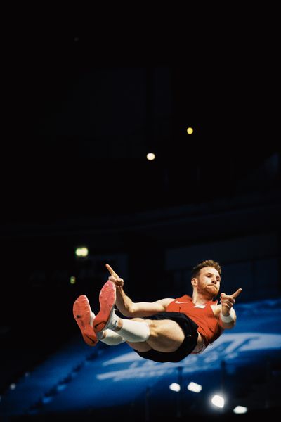 Torben Blech (GER) im Stabhochsprung am 29.01.2023 beim ISTAF Indoor im PSD Bank Dome in Duesseldorf