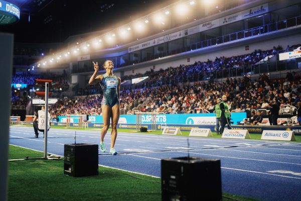 Tasa Jiya (NED) am 29.01.2023 beim ISTAF Indoor im PSD Bank Dome in Duesseldorf