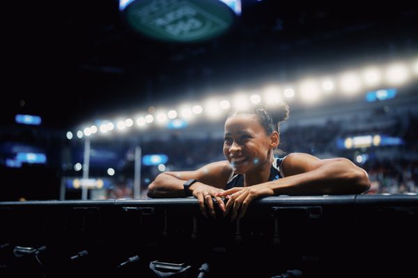 Jazmin Sawyers (GBR) am 29.01.2023 beim ISTAF Indoor im PSD Bank Dome in Duesseldorf