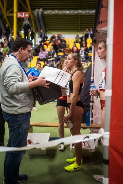 Nele Weßel (Eintracht Frankfurt e.V.) bei den Deutschen Leichtathletik-Hallenmeisterschaften am 18.02.2023 in der Helmut-Koernig-Halle in Dortmund