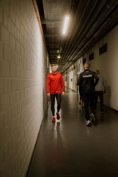 Fabian Dammermann (LG Osnabrueck) bei den Deutschen Leichtathletik-Hallenmeisterschaften am 18.02.2023 in der Helmut-Koernig-Halle in Dortmund