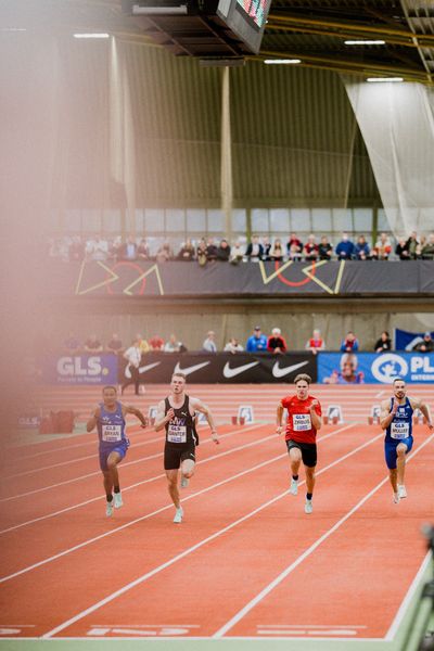 Milian Zirbus (LG Osterode) bei den Deutschen Leichtathletik-Hallenmeisterschaften am 18.02.2023 in der Helmut-Koernig-Halle in Dortmund