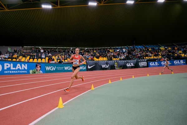 Lea Meyer (TSV Bayer 04 Leverkusen) bei den Deutschen Leichtathletik-Hallenmeisterschaften am 18.02.2023 in der Helmut-Koernig-Halle in Dortmund