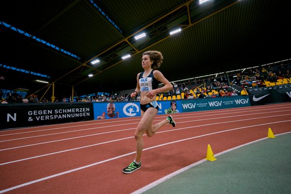 Alina Reh (SCC Berlin) bei den Deutschen Leichtathletik-Hallenmeisterschaften am 18.02.2023 in der Helmut-Koernig-Halle in Dortmund