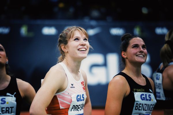 Talea Prepens (TV Cloppenburg) bei den Deutschen Leichtathletik-Hallenmeisterschaften am 18.02.2023 in der Helmut-Koernig-Halle in Dortmund