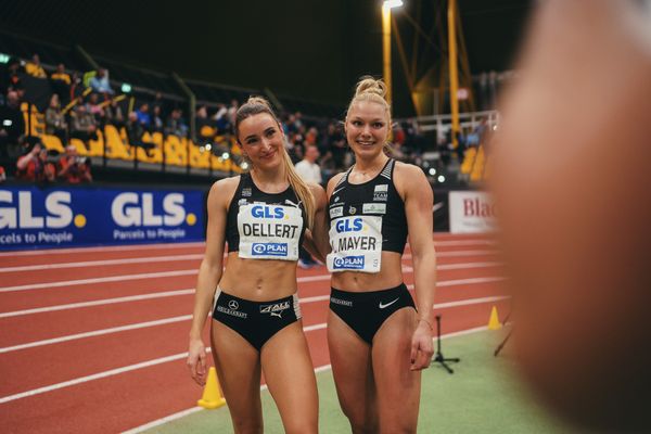 Antonia Dellert (Sprintteam Wetzlar) bei den Deutschen Leichtathletik-Hallenmeisterschaften am 18.02.2023 in der Helmut-Koernig-Halle in Dortmund