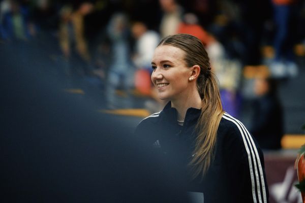 Kira Wittmann (LG Goettingen) bei den Deutschen Leichtathletik-Hallenmeisterschaften am 18.02.2023 in der Helmut-Koernig-Halle in Dortmund