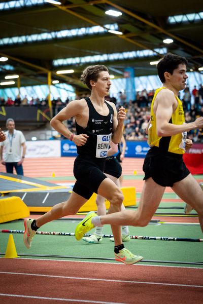 Artur Beimler (SC DHfK Leipzig e.V.) bei den Deutschen Leichtathletik-Hallenmeisterschaften am 19.02.2023 in der Helmut-Koernig-Halle in Dortmund