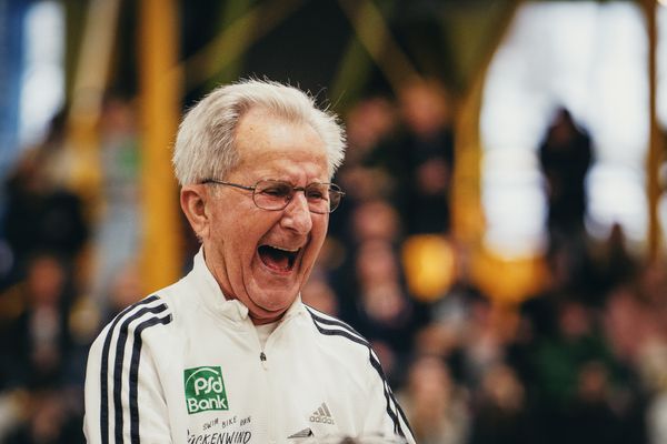 Senioren Leichtathlet des Jahres 2022: Klemens Wittig (LC Rapid Dortmund) bei den Deutschen Leichtathletik-Hallenmeisterschaften am 19.02.2023 in der Helmut-Koernig-Halle in Dortmund