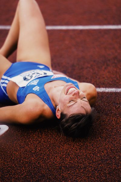 Carolina Krafzik (VfL Sindelfingen) am 29.04.2023 bei den deutschen Meisterschaften Langstaffel in Bietigheim-Bissingen