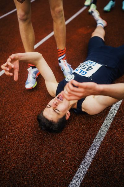 Luis Schaedlich (StG Duesseldorf) am 29.04.2023 bei den deutschen Meisterschaften Langstaffel in Bietigheim-Bissingen