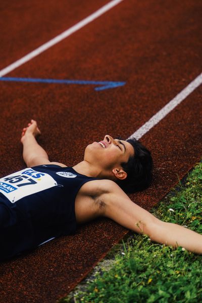 Alexander Maennel (StG Duesseldorf) am 29.04.2023 bei den deutschen Meisterschaften Langstaffel in Bietigheim-Bissingen